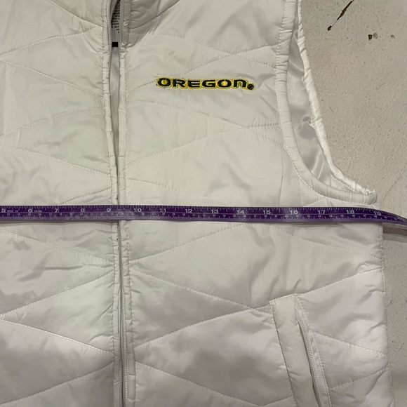 White Oregon Ducks Vest - size large - Picture 3 of 4